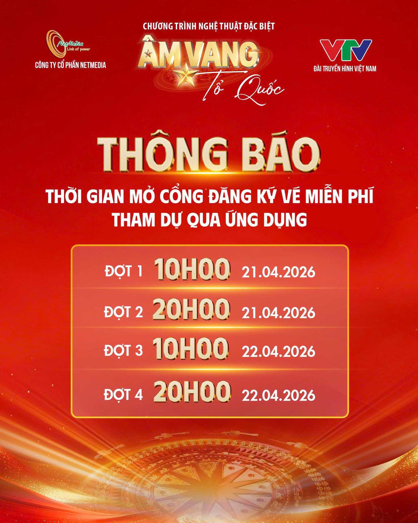 Phát vé miễn phí chương trình “Âm vang Tổ quốc” qua ứng dụng Tuyên giáo và Dân vận